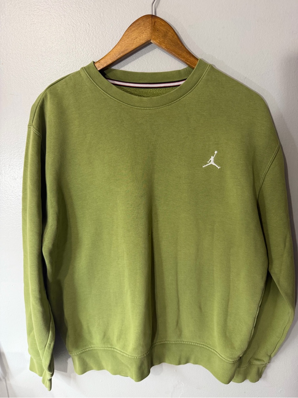 Jordan Olive Green Crewneck Sweatshirt
